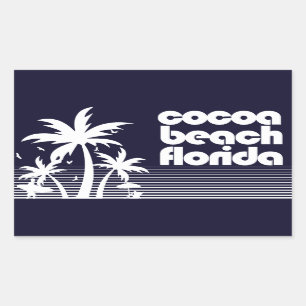 Cocoa Beach Florida Rectangular Sticker