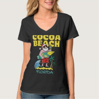COCOA BEACH FLORIDA Santa Christmas Surfing