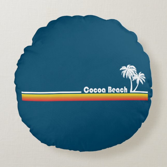 Cocoa Beach Florida Throw Pillow (Front)