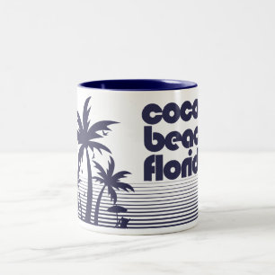 Cocoa Beach Florida Two-Tone Coffee Mug