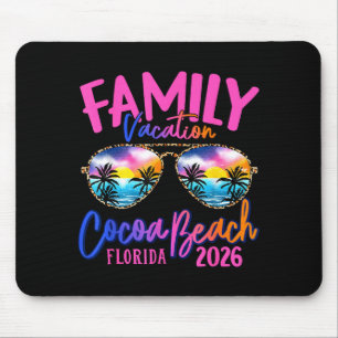 Cocoa Beach Florida Vacation 2026 Matching Family Mouse Mat
