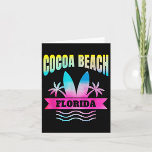 Cocoa Beach Florida Vacation Souvenir Card