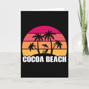 Cocoa Beach Florida Vacation Souvenir For Men Wome Card