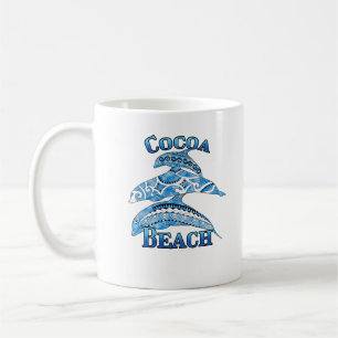 Cocoa Beach Florida Vacation Tribal Dolphins Coffee Mug