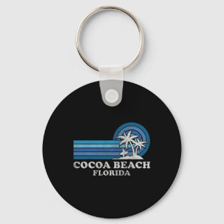 Cocoa Beach Florida Vintage Family Summer Vacation Key Ring