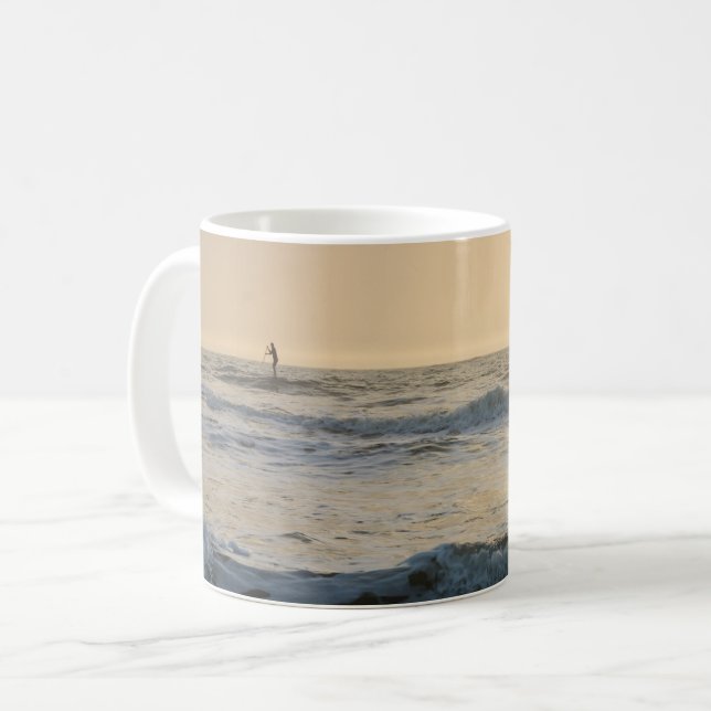 Cocoa Beach Paddleboarding Coffee Mug (Front Left)