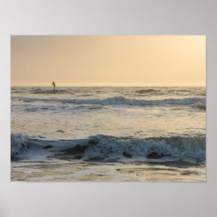 Cocoa Beach Paddleboarding Poster