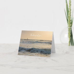 Cocoa Beach Paddleboarding Thinking Of You Card