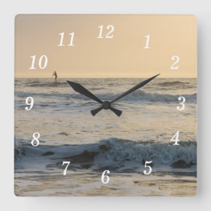 Cocoa Beach Paddleboarding Wall Clock