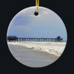 Cocoa Beach Pier Ceramic Tree Decoration<br><div class="desc">The historic pier in Cocoa Beach,  Florida.</div>