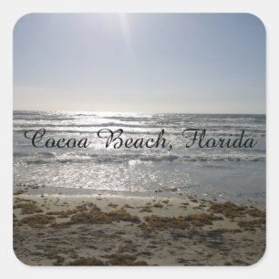 Cocoa Beach Square Sticker