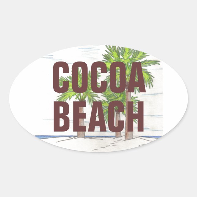 COCOA BEACH stickers (4) (Front)