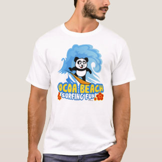 Cocoa Beach Surfing Panda T-Shirt