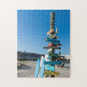 Cocoa Beach Tiki Totem Jigsaw Puzzle