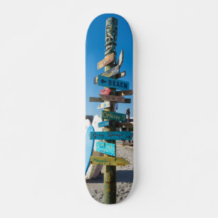 Cocoa Beach Tiki Totem Skateboard