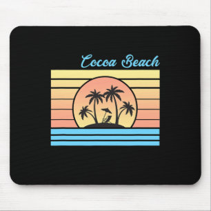 Cocoa Beach Vacation 80's Pastel Travel Holiday So Mouse Mat