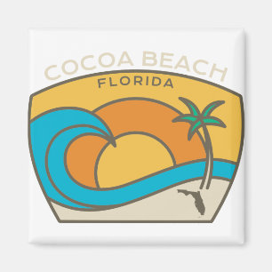 Cocoa Beach Wave Magnet