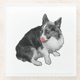 Cocoa Break, Scarlet Tip Glass Coaster