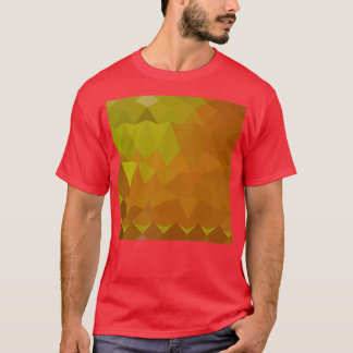 Cocoa Brown Abstract Low Polygon Background T-Shirt