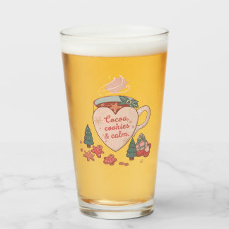 Cocoa, Cookies & Calm – Pastel Christmas CoT-Shirt Glass