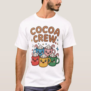 Cocoa Crew Hot Chocolate Kawaii Christmas Xmas T-Shirt