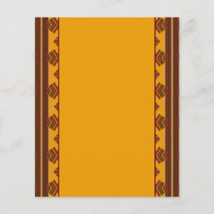 Cocoa Heritage African Brown & Ivory Tribal Flyer