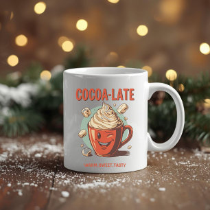 Cocoa-late – Funny Christmas Hot Cocoa Pun Coffee Mug