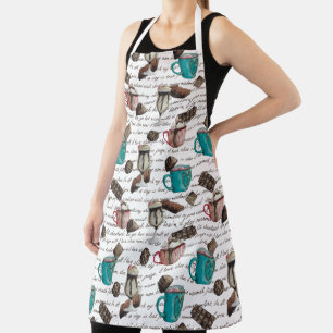 Cocoa marshmallows hot chocolate candy winter  apron