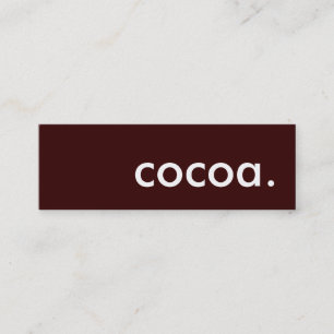 cocoa. mini business card