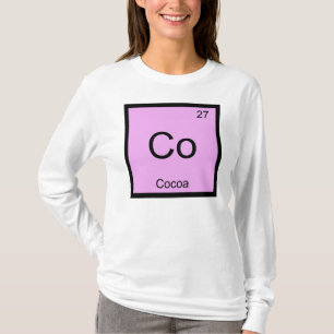 Cocoa Name Chemistry Element Periodic Table T-Shirt