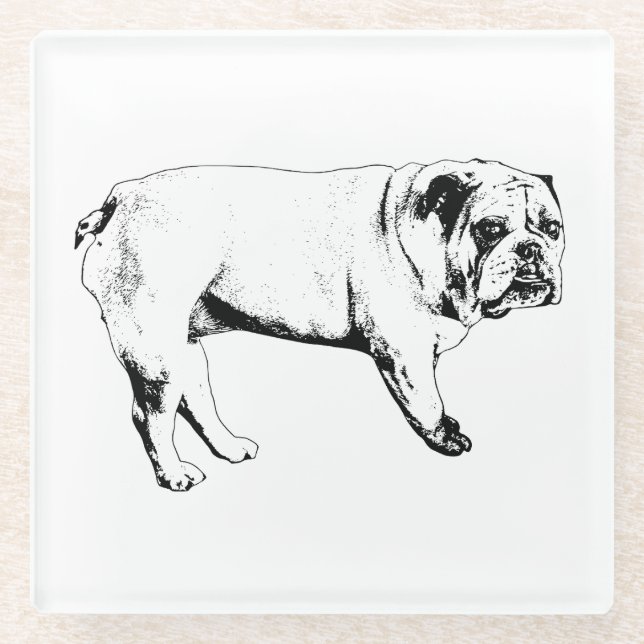 Cocoa Night Bulldog Coasters (Front)