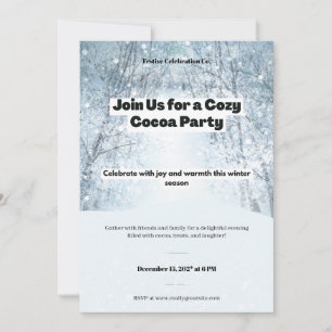 Cocoa Party custom Invitation
