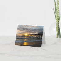 Cocoa Pier 1st Sunrise 2017 Thank You Card