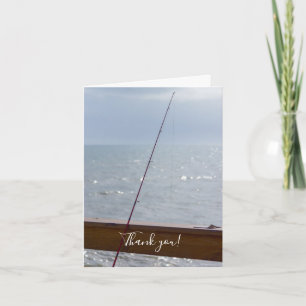 Cocoa Pier Fishing Thank You Card