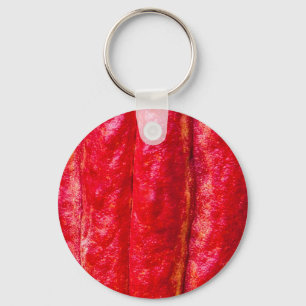 cocoa pod red key ring