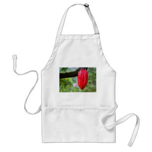 cocoa pod red standard apron