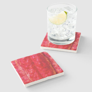 cocoa pod red stone coaster