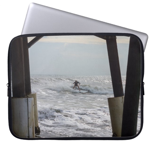 Cocoa Surfing Laptop Sleeve (Front)