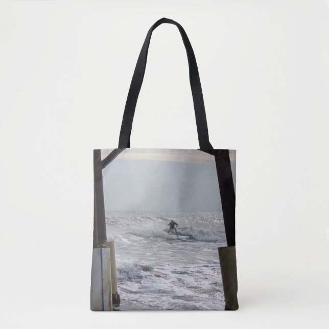 Cocoa Surfing Tote Bag (Front)