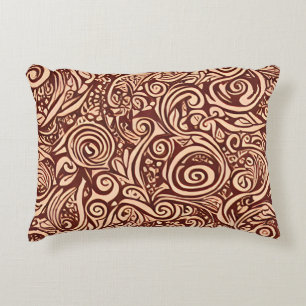 Cocoa Swirl Accent Pillow