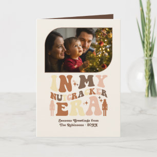 Cocoa Truffle Fun Retro Christmas Photos Holiday Card