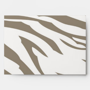 Cocoa Zebra Print Envelope