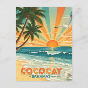 Cococay Bahamas Vintage Travel Postcard