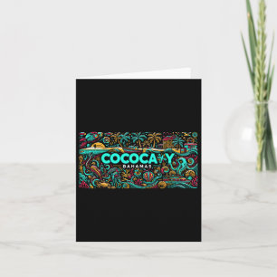Cococay Beach Bahamas Travel Summer Family Vacatio Card