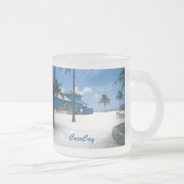 CocoCay Frosted Glass Coffee Mug (Right)