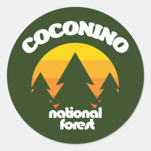 Coconino National Forest Classic Round Sticker
