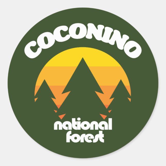 Coconino National Forest Classic Round Sticker (Front)