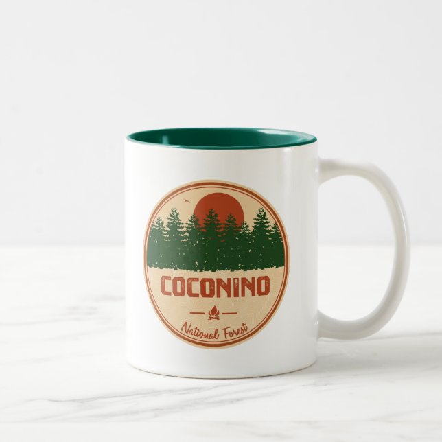 Coconino National Forest Two-Tone Coffee Mug (Right)