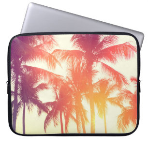 Coconut Beach: Vintage Tropical Warmth. Laptop Sleeve