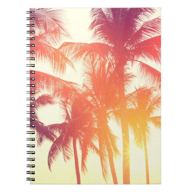 Coconut Beach: Vintage Tropical Warmth. Notebook (Front)